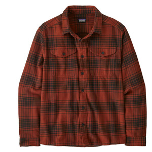 Chemise en flanelle à carreaux vintage rétro pour homme, épaisse, noire et rouge, à manches longues boutonnées, pour l'automne, l'hiver et le printemps - Product Image 1