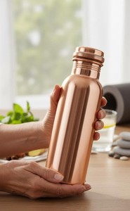 Healthy Living <b>Copper</b> <b>Drinking</b> <b>Bottle</b> Wellness Hydration Flask for Daily Water Intake and Lifestyle Brands - Product Image 3