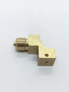 อุปกรณ์เชื่อมต่อท่อทองเหลืองกลึง CNC เกรด C28000 ขัดเงาสีทอง สำหรับงานเจาะ กัด กลึง อุปกรณ์เชื่อมต่อสำหรับงานอุตสาหกรรม - Product Image 1