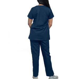Hot Sale New Arrival Nursing Suit Multi Zipper Pockets Short Sleeve Stretchable Heavyweight Custom Men's <b>Scrub</b> Suits Worsted - Product Image 6