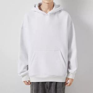 Vente en gros de sweats à capuche surdimensionnés pour hommes avec bords effilochés, en molleton de coton, broderie de logo personnalisé, fournisseur de vêtements à marque privée, OEM - Product Image 5
