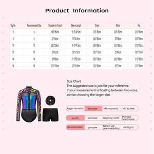 Ensemble de <span class=keywords><strong>gymnastique</strong></span> pour filles de 6 à 16 ans, justaucorps et shorts avec bandeau pour cheveux, tenue de danse, tenue de spectacle de danse, cours de yoga, vêtements décontractés pour tous les jours - Product Image 6