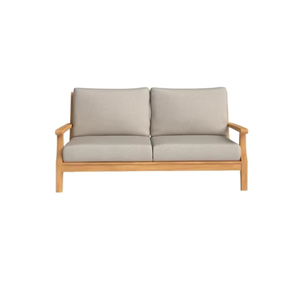 Sofá de jardín conjunto de estilo moderno sofá de muebles de exterior de teca antigua a la venta al por mayor espuma suave con tela suave - Product Image 3