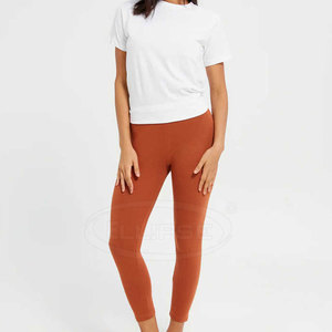 Low MOQ OEM Service <b>Knitted</b> Elastic Waist Yoga <b>Leggings</b> for Women High Quality Quick Dry Breathable Fitness Wear Cheap Price - Product Image 2
