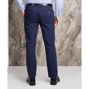 Pantalon décontracté droit pour homme en tissu Oxford léger de luxe, respirant, avec logo personnalisé, idéal été et hiver, prix usine - Product Image 2