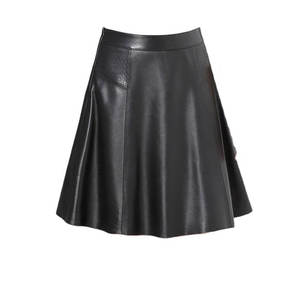 Falda de Cuero para Mujer con Logotipo Personalizado, Falda de Cuero para Mujer Más Vendida, Falda de Cuero para Mujer de Talla Estándar, Falda de Cuero Elegante para Mujer - Product Image 1