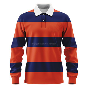 Camiseta de Rugby Unisex con Logotipo Personalizado, Manga Corta, 100% Poliéster, Ropa Deportiva Estampada para Equipos - Product Image 5