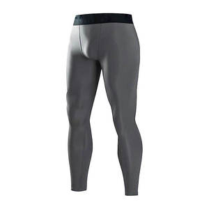 Nouveau design Legging homme coupe ajustée Collant de compression athlétique Léger Respirant Polyester/Coton pour l'entraînement cardio et la gym - Product Image 5
