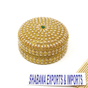 Cajas de embalaje para joyería para decoración de mesa, caja de regalo portátil de diseño para recuerdos de boda, caja de regalo de la India. - Product Image 3