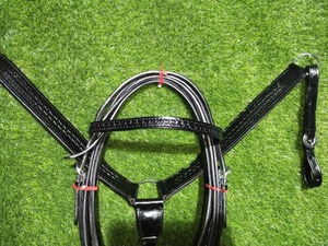 Direct Factory Supply Black Leather Western Headstall & Breast Plate Collar Set Available At Competitive Price - Product Image 2