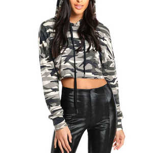 Haut court à capuche pour femme, style mode, pour le yoga et l'entraînement en extérieur, fabrication de haute qualité - Product Image 1