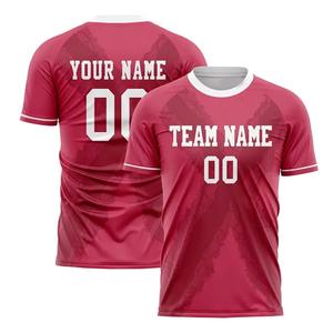Best Price Lightweight Short Sleeve Soccer Jerseys Adults Personalized Automated Cutting 100% Polyester Breathable Waterproof - Product Image 1