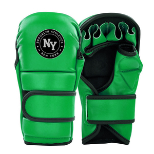 Premium Quality Leather MMA Gloves Anti-Slip Surface Customizable Unisex Gloves for Boxing Training Workout Wholesale Available - Product Image 4