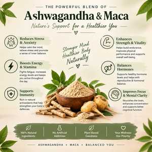 Capsules d'Ashwagandha et de Maca les plus vendues, 60 unités, pour le bien-être quotidien. Ashwagandha pure avec capsules de Maca, favorise l'énergie. - Product Image 3