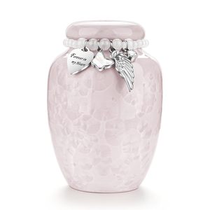 Small Urns for Human Ashes Keepsake Ceramic <b>Mini</b> Cremation Urns for Ashes Adult Female Handcrafted Decorative Urn - Product Image 1