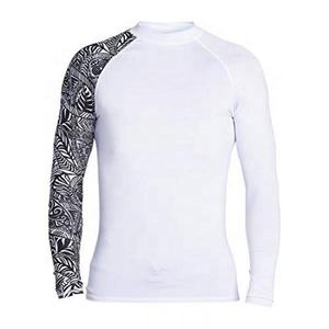Custom Youth Surfing Recycled Nylon Rash Guard With UPF 50 Coverstitch Seams And Reflective Print Short Sleeve <b>Compression</b> <b>Shirt</b> - Product Image 2