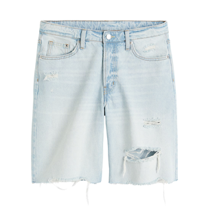 Pantalones Cortos de Mezclilla para Hombre, Casuales, Transpirables, Cómodos para Verano, Algodón, Cintura Media, Pierna Ancha, Tejidos, Personalizables al por Mayor - Product Image 4