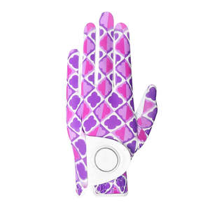 Guante de Golf de Cuero Blanco y Azul de Primera Calidad, para Mano Derecha, Transpirable, Antideslizante, con Logotipo Personalizado, Fabricante Mayorista OEM ODM - Product Image 5