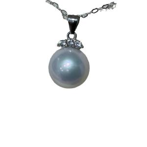 Collier en perles Edison, perles d'eau douce naturelles, argent pur S925, style cils, pendentif unique avec lumière intense, qualité supérieure - Product Image 5