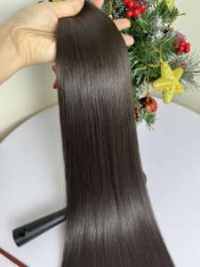 100% ต่อผมมนุษย์แบบไม่ผ่านกระบวนการผมมนุษย์แบบไม่ผ่านกระบวนการผมต่อหนังศีรษะแบบลอนธรรมชาติแบบหลวมผมยาวสองชั้น - Product Image 5