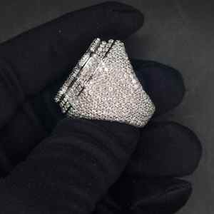 Anillo de Cabeza de Pantera con Incrustaciones de Diamantes de Imitación, Estilo Moderno y Lujoso, Oro Rosa, Moissanita, Anillo Hip Hop para Hombre, Certificado GIA - Product Image 3