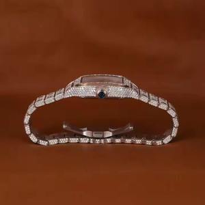 Reloj de Cuarzo Mecánico de Alta Calidad para Hombre, con Diamantes de Moissanita de 5 mm, en Acero Inoxidable y Aleación, con un Aspecto Moderno - Product Image 4