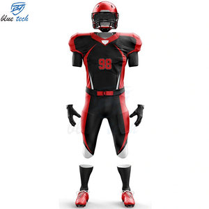 Custom American Football Uniform Sublimated Short Jersey Pants Set UV Protection Breathable for Teams Professional Sportswear - Product Image 1