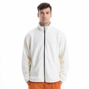 Vestes polaires d'hiver pour hommes à col montant et fermeture éclair, style urbain - Product Image 1