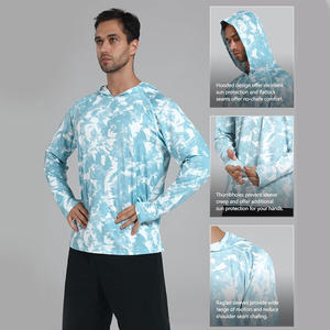 Chemises de pêche performantes et légères, personnalisées, en polyester, manches longues, UPF 50+, vêtements de sport pour la pêche en lac - Product Image 4