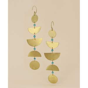 Boucles d'oreilles en laiton écologiques RR ENTERPRISES, très vendues, fabriquées en Inde, pour les fêtes et l'usage domestique, élégantes faveurs de fête - Product Image 5