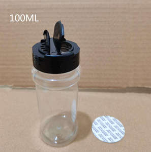ขวดเครื่องเทศทรงกลม 43-485 ฝาปิดแบบ FLAPPER CAP ขนาด 3.5 ออนซ์ บรรจุภัณฑ์พลาสติก PET พลาสติกใหม่ ขวดพลาสติกฝาใหม่ - Product Image 3