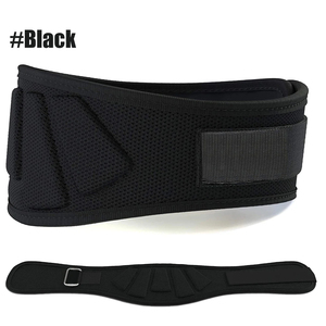 Adjustable Breathable Waist Support <b>Belt</b> For Strength <b>Training</b> <b>Weight</b> Lifting Hook Loop Closure Unisex Pink Blue Gray Black - Product Image 2