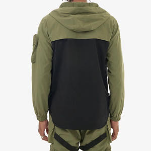 Chaqueta cortavientos impermeable de lona ligera con diseño personalizado OEM, plegable, con capucha y protección UV para hombre - Product Image 6