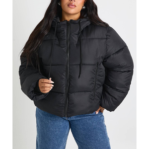 Chaqueta de Plumón Personalizada para Mujer, Abrigo Acolchado de Algodón para Invierno, Cálido, Grueso, Talla Grande, OEM, Ligero, con Bolsillos Laterales, Estilo Burbuja - Product Image 3