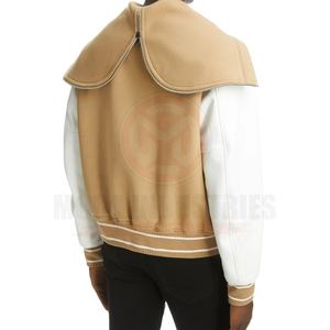 แจ็คเก็ตวาร์ซิตี้สไตล์วินเทจสำหรับผู้ชาย ปักโลโก้แบบกำหนดเอง ผ้าเชนิลล์ กันน้ำ ระบายอากาศได้ดี เหมาะสำหรับฤดูหนาว สไตล์ไฮสตรีท - Product Image 2