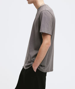 T-shirt de sport à col rond surdimensionné pour hommes, fabriqué au Pakistan, 100% coton blanc avec logo imprimé, motif uni - Product Image 6