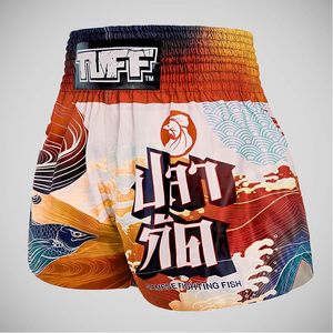 Pantalones Cortos de Muay Thai para Hombre, Satinados, Cintura Elástica, para Entrenamiento, Gimnasio, Kickboxing, Ligeros, Estampado Colorido, Top para Hombre, Muay Thai, Artes Marciales - Product Image 4