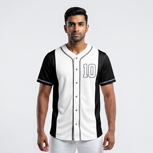 Men's Baseball Sportswear Jersey Sublimation Printed Baseball Jersey for Men Button <b>Down</b> Men's Baseball Short Sleeve Jerseys - Product Image 5