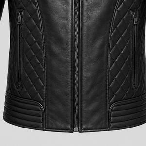 <b>Men's</b> Full Grain Genuine <b>Leather</b> Cafe Racer <b>Jacket</b> Premium Motorcycle Style Luxury Fashion Outerwear with Modern Fit - Product Image 5