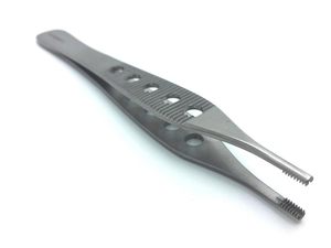 Pinzas Adson Marrones de Calidad Premium, 4.75 Pulgadas, Acero Inoxidable, 9x9 Dientes, Rectas, Instrumentos Quirúrgicos para Cirugía Plástica, CE - Product Image 2