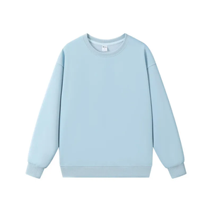 Sudadera Oversize Verde Oscuro Liso con Cuello Redondo para Mujer, Manga Larga, Estilo Casual Urbano y Deportivo, Ropa al por Mayor OEM ODM - Product Image 5