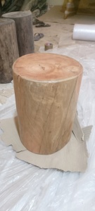 Portavelas de Madera Blanca Antigua Tallada a Mano de Tamaño Mediano con Base de Metal para Decoración del Hogar, Navidad, Personalizado - Product Image 5