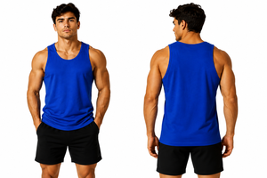 100% cotton sleeveless <b>vest</b> Premium cotton muscle shirt Athletic tank tops for men Fitness training workout <b>vest</b> - Product Image 3