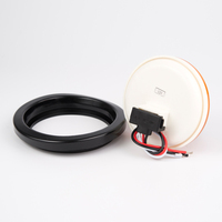 Feux arrière ronds de 4 pouces à 10 LED ambre, clignotants, à montage encastré avec prise IP67, pour remorques de camping-cars et camions