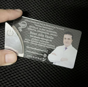 Étiquettes en PVC personnalisées lumineuses à LED, impression photo numérique, cartes promotionnelles de remerciement, nouveau produit 2026 - Product Image 2