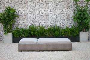 Tumbona Moderna LAMBA de Mimbre Sintético para Espacios Exteriores - Product Image 2