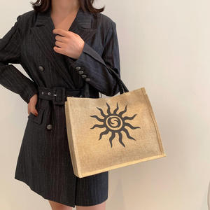 Handmade Eco Friendly Jute Ladies Purse with Zipper Closure Fashion Handbag - Product Image 5