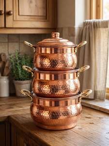 Recipiente para calentar comida estilo buffet, de cobre de lujo, para calentar comida india, para restaurantes, cafeterías, hoteles, clubes, fiestas, con combustible, calentamiento con alcohol, color oro rosa - Product Image 3