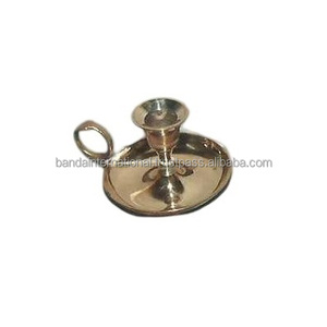 High Quality <b>Brass</b> Table Decorative Candle Taper Holder With Engraving And Gold Finished For Home Decor For Office Decor - Product Image 3