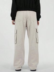 Casual Pants for Men Flat Pocket <b>Cargo</b> Pants <b>Straight</b> <b>Leg</b> Baggy Pants Street Pants Fashion <b>Trousers</b> - Product Image 3